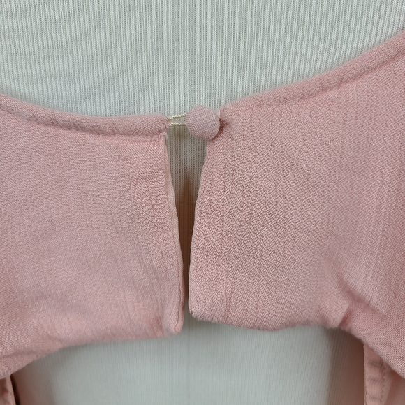 Topshop Petites light pink top overlay dress w/cutout back detail. Size 8 petite - Picture 7 of 14